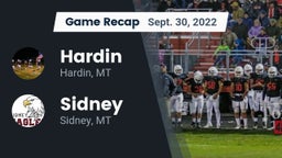 Recap: Hardin  vs. Sidney  2022