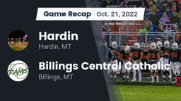 Recap: Hardin  vs. Billings Central Catholic  2022