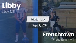 Matchup: Libby  vs. Frenchtown  2018