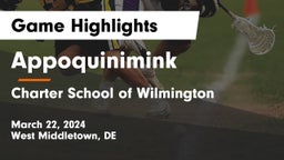 Appoquinimink  vs Charter School of Wilmington Game Highlights - March 22, 2024