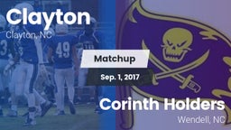 Matchup: Clayton  vs. Corinth Holders  2017