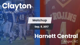 Matchup: Clayton  vs. Harnett Central  2017