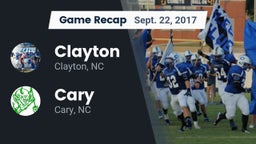 Recap: Clayton  vs. Cary  2017