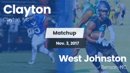 Matchup: Clayton  vs. West Johnston  2017