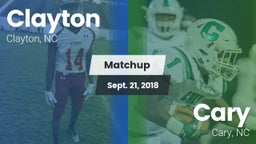 Matchup: Clayton  vs. Cary  2018