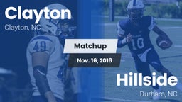 Matchup: Clayton  vs. Hillside  2018