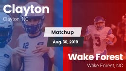 Matchup: Clayton  vs. Wake Forest  2019