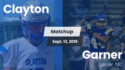 Matchup: Clayton  vs. Garner  2019