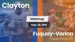 Matchup: Clayton  vs. Fuquay-Varina  2019