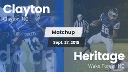 Matchup: Clayton  vs. Heritage  2019