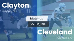 Matchup: Clayton  vs. Cleveland  2019