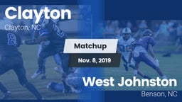 Matchup: Clayton  vs. West Johnston  2019