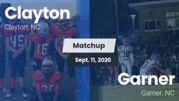 Matchup: Clayton  vs. Garner  2020