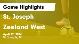 St. Joseph  vs Zeeland West  Game Highlights - April 12, 2024
