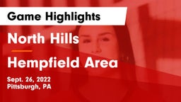 North Hills  vs Hempfield Area  Game Highlights - Sept. 26, 2022