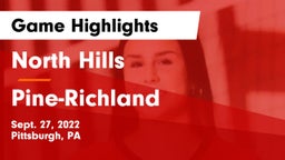 North Hills  vs Pine-Richland  Game Highlights - Sept. 27, 2022