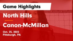 North Hills  vs Canon-McMillan  Game Highlights - Oct. 25, 2022