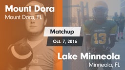 Matchup: Mount Dora High vs. Lake Minneola  2016