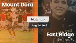 Matchup: Mount Dora High vs. East Ridge  2018