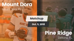 Matchup: Mount Dora High vs. Pine Ridge  2018
