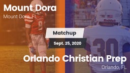 Matchup: Mount Dora High vs. Orlando Christian Prep  2020