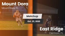 Matchup: Mount Dora High vs. East Ridge  2020