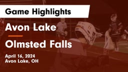 Avon Lake  vs Olmsted Falls  Game Highlights - April 16, 2024