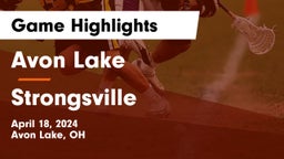 Avon Lake  vs Strongsville  Game Highlights - April 18, 2024