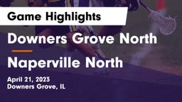 Downers Grove North  vs Naperville North  Game Highlights - April 21, 2023