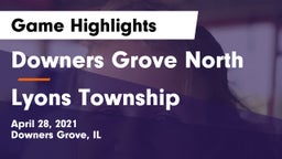 Downers Grove North  vs Lyons Township  Game Highlights - April 28, 2021