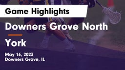 Downers Grove North  vs York  Game Highlights - May 16, 2023
