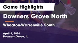 Downers Grove North  vs Wheaton-Warrenville South  Game Highlights - April 8, 2024