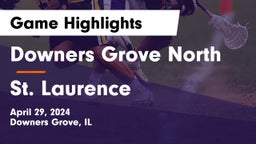 Downers Grove North  vs St. Laurence  Game Highlights - April 29, 2024