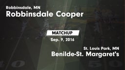 Matchup: Robbinsdale Cooper vs. Benilde-St. Margaret's  2016