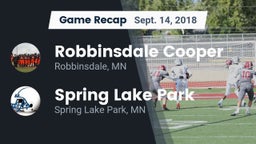 Recap: Robbinsdale Cooper  vs. Spring Lake Park  2018