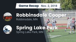 Recap: Robbinsdale Cooper  vs. Spring Lake Park  2018