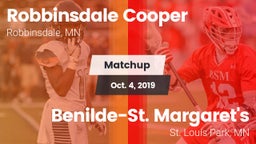 Matchup: Robbinsdale Cooper vs. Benilde-St. Margaret's  2019