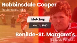 Matchup: Robbinsdale Cooper vs. Benilde-St. Margaret's  2020