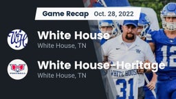 Recap: White House  vs. White House-Heritage  2022