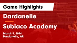 Dardanelle  vs Subiaco Academy Game Highlights - March 5, 2024