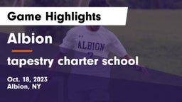 Albion  vs tapestry charter school Game Highlights - Oct. 18, 2023