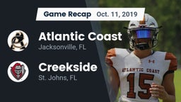 Recap: Atlantic Coast   vs. Creekside  2019