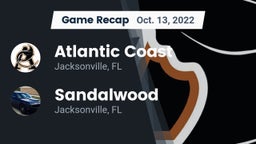 Recap: Atlantic Coast   vs. Sandalwood  2022