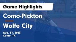 Como-Pickton  vs Wolfe City  Game Highlights - Aug. 31, 2023