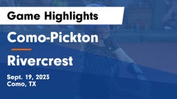 Como-Pickton  vs Rivercrest  Game Highlights - Sept. 19, 2023