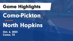 Como-Pickton  vs North Hopkins   Game Highlights - Oct. 6, 2023