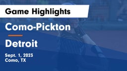 Como-Pickton  vs Detroit  Game Highlights - Sept. 1, 2023