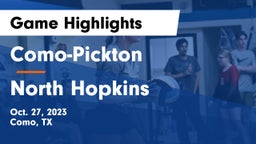 Como-Pickton  vs North Hopkins   Game Highlights - Oct. 27, 2023