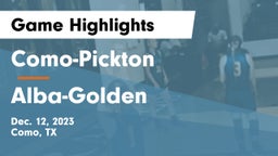 Como-Pickton  vs Alba-Golden  Game Highlights - Dec. 12, 2023