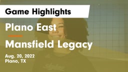 Plano East  vs Mansfield Legacy  Game Highlights - Aug. 20, 2022